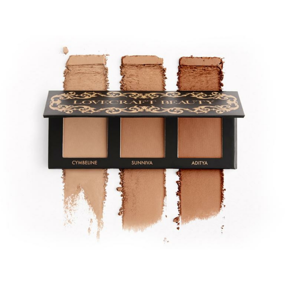 Lovecraft beauty bronzer palette with makeup bag